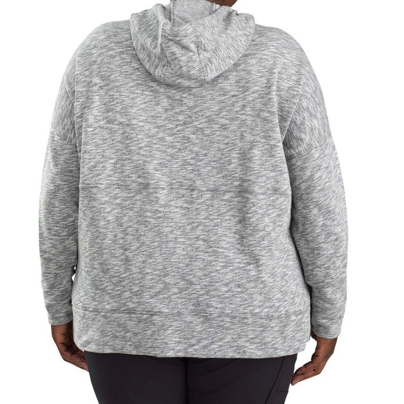Carhartt Womens Plus Size Newberry Cowl‎ Neck Hoodie Heather Gray Sweatshirt XXL - Picture 2 of 16
